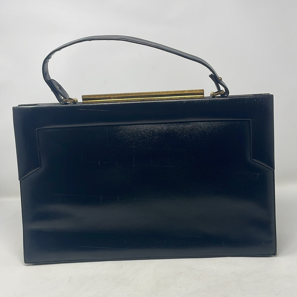 Vintage Viki Original Leather Frame Oversized Handbag🖤